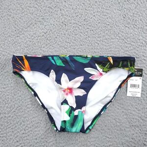 Lauren Ralph Lauren Bikini Bottom Swimwear Womens  2 Navy Tropical Floral Beach